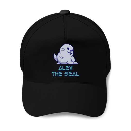 Alex The Seal Baseball Caps