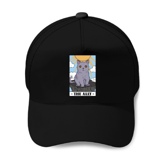 The Ally Cat Sunny LGBT Pride Month Feline LGBT Baseball Caps