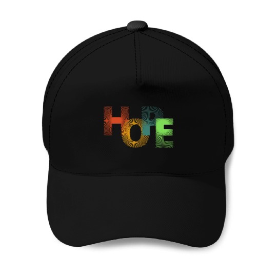 Rainbow Hope Baseball Caps