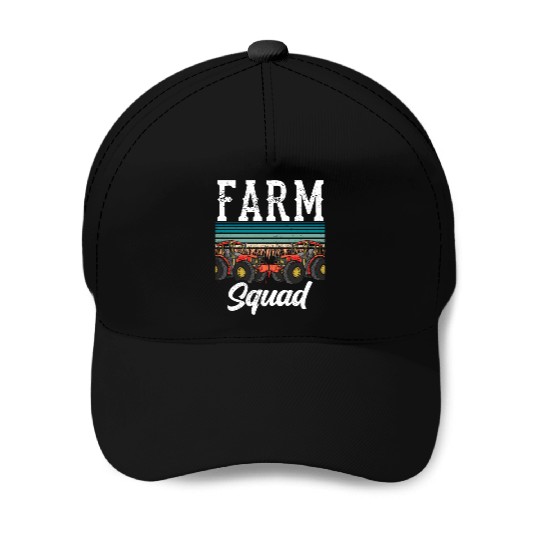 Farm Squad Farmers Ranch Farming Farmer Baseball Caps