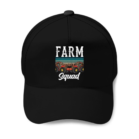 Farm Squad Farmers Ranch Farming Farmer Baseball Caps