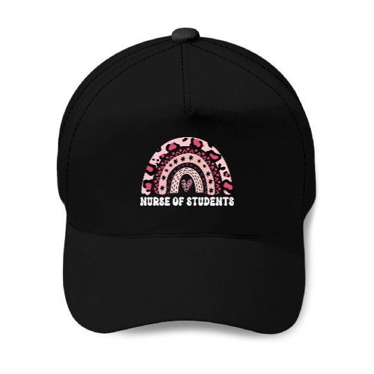 Nurse of Students Rainbow Leopard Back To School Baseball Caps