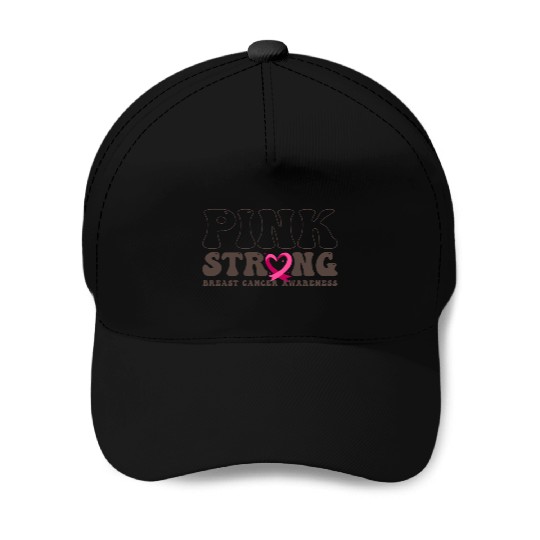 Pink Stronger Breast Cancer Awareness I Wear Pink Baseball Caps
