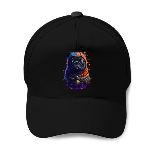 Adorable Frenchie Astronaut: Dog in a Space Suit Baseball Caps