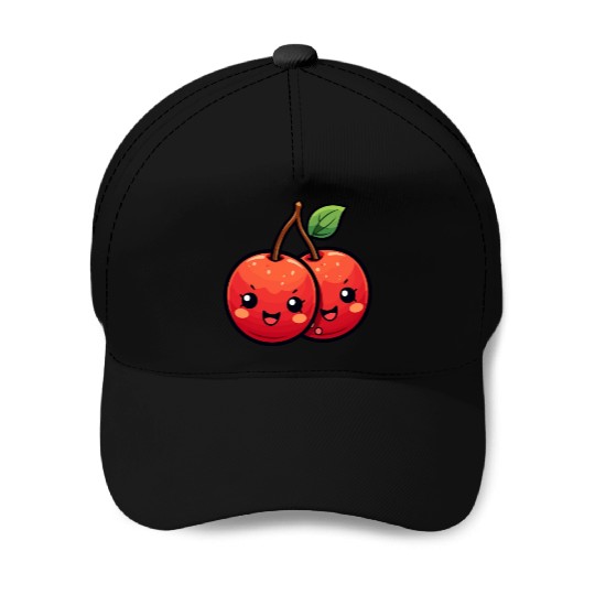 Cherry kawaii Baseball Caps