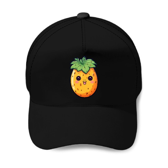 Papaya kawaii Baseball Caps