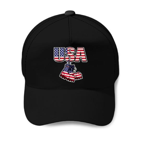 God bless America the land of the free Baseball Caps