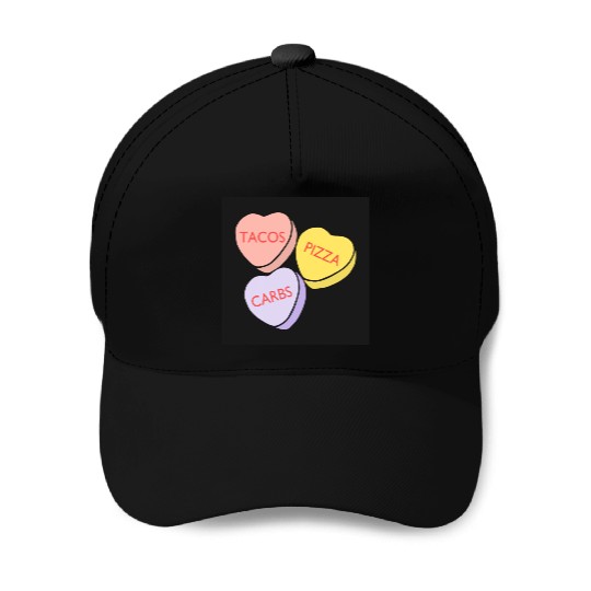 FRONTARTFunny Conversation Hearts Candy Baseball Caps
