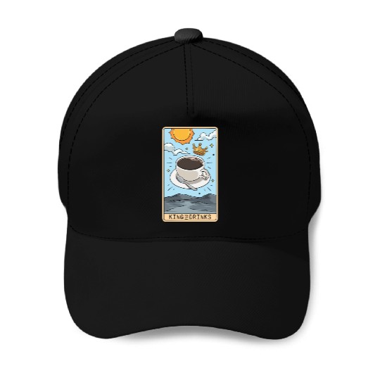 Tarot Card Reader Hot Coffee Drinker Caffeine Baseball Caps