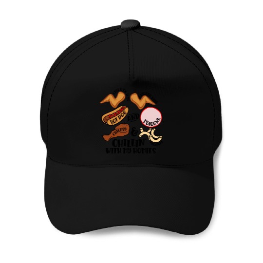 Chicken Wing Chicken Wing Hot Dog Bologna Viral So Baseball Caps