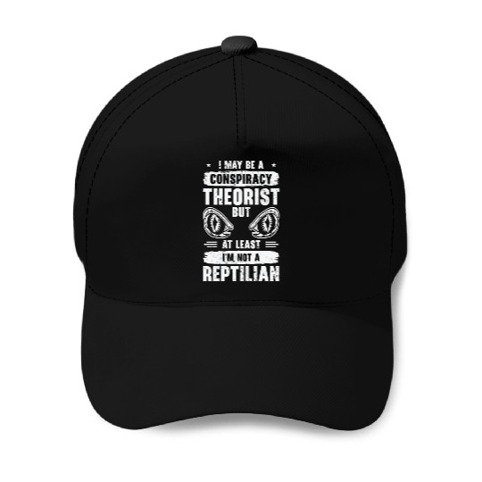 Lizard Reptilian Agenda Conspiracy Theory Baseball Caps