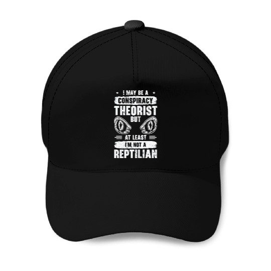 Lizard Reptilian Agenda Conspiracy Theory Baseball Caps