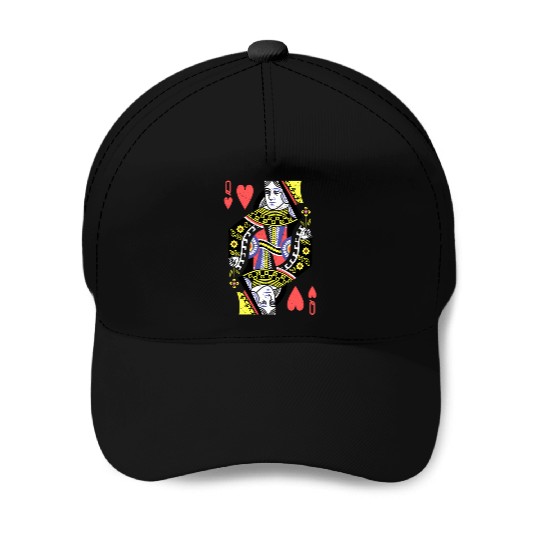 Queen Of Hearts Playing Card Halloween S Baseball Caps