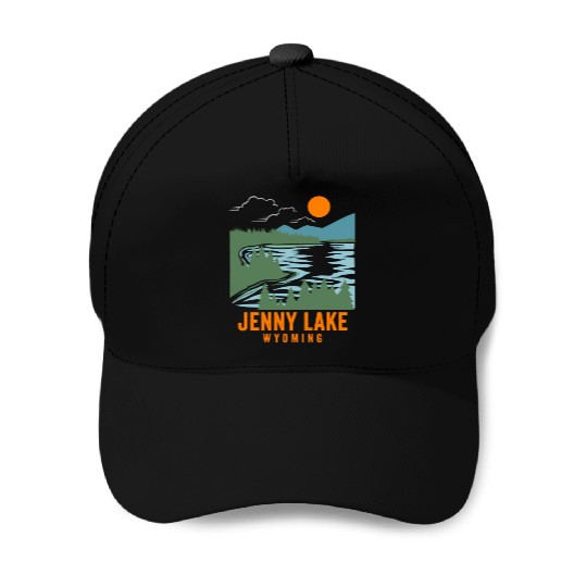 Jenny Lake Wyoming Baseball Caps