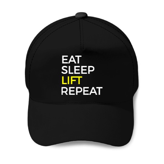 Lift Weightlifting Exercise Training Baseball Caps