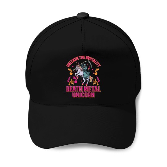 Goth Rock Satan Unicorn Festivals Death Metal Baseball Caps