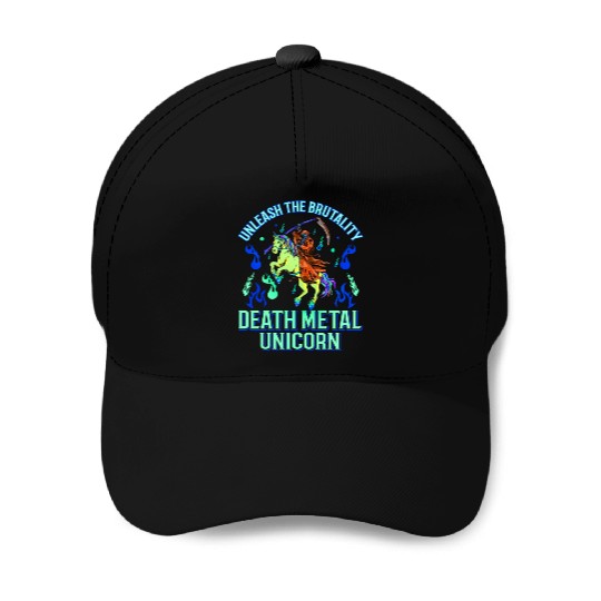 Goth Rock Satan Unicorn Festivals Death Metal Baseball Caps