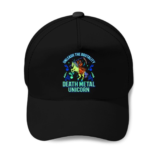 Goth Rock Satan Unicorn Festivals Death Metal Baseball Caps
