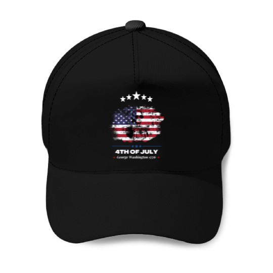 4th Of July Suck It England George Washington 1776 Baseball Caps