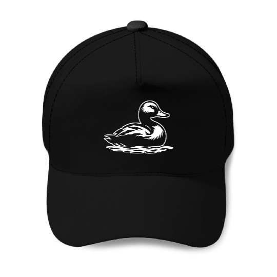 Duck Bird Nature Pond Baseball Caps