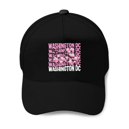 Washington DC Baseball Caps, Cherry Blossom Floral Pop