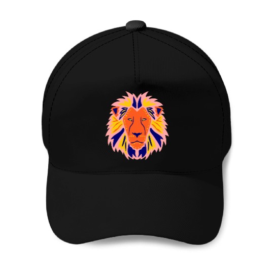 lion head, cool , stylish. Baseball Caps