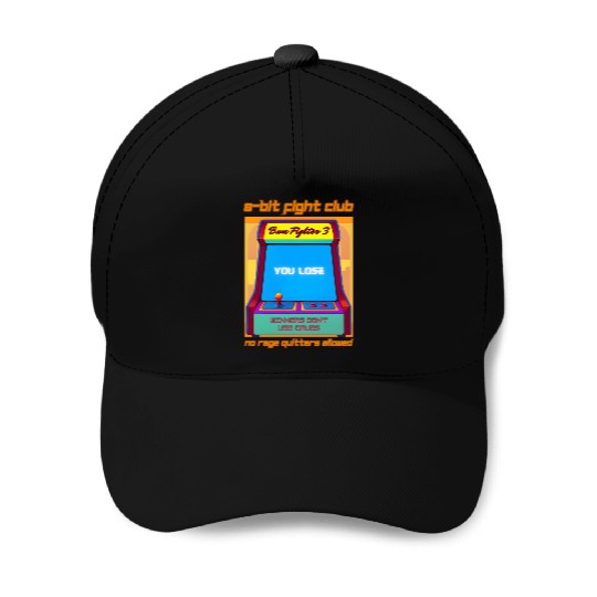 Funny Retro Gaming 80s Arcade 8-Bit Gamer Humor Baseball Caps