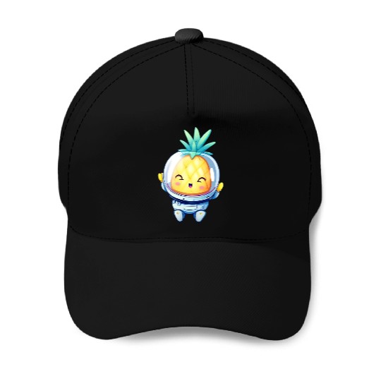Kawaii astronauts pineapple Baseball Caps
