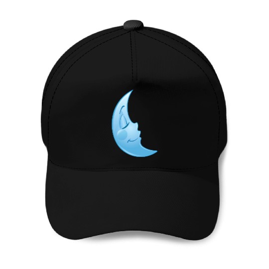Sleeping Moon Baseball Caps