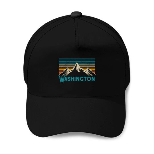 Washington Mountains Nature Hiking Baseball Caps