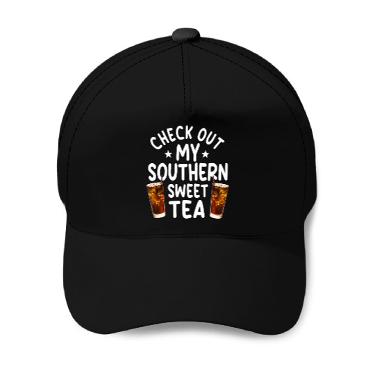Southern Sweet Tea Outfit Baseball Caps