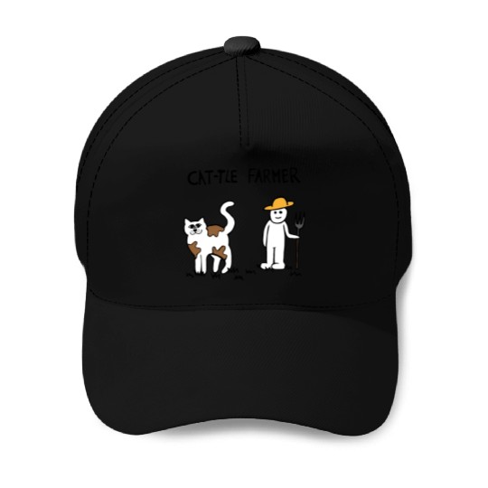 Cattle Cat Farmer Baseball Caps