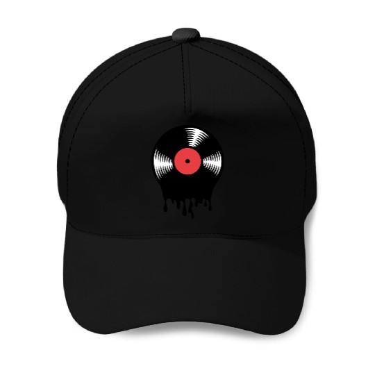 Melting vinyl disc. Baseball Caps