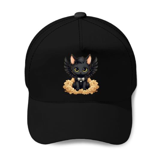 husky German Shepherd with Violin – Musical Dog Baseball Caps