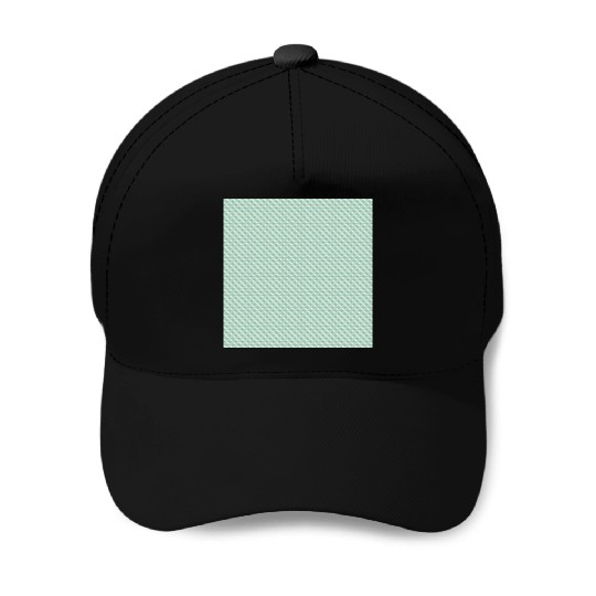 Retro Teal Circles Pattern Baseball Caps