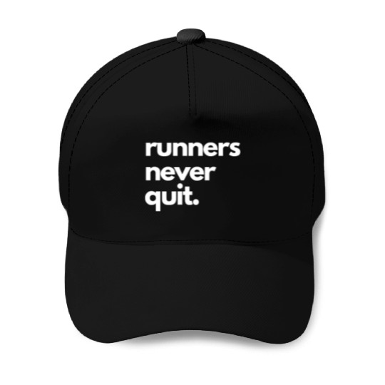 Cross Country Run Baseball Caps, Runners Never Quit, Uni