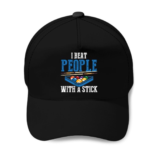 Billiards Puns Pool Player Billiards Triangle Rack Baseball Caps