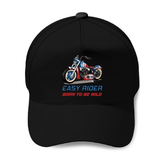 Easy Rider Motorcycle Chopper Stars and Stripes Baseball Caps