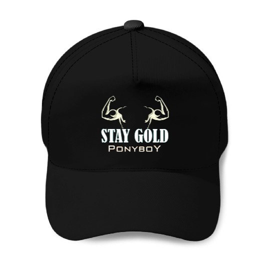 Gym Stay Gold Ponyboy Baseball Caps