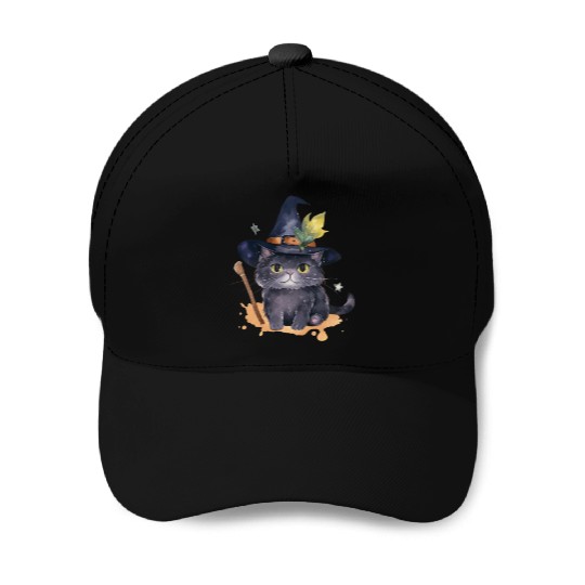 Wizard Cat Magic Baseball Caps