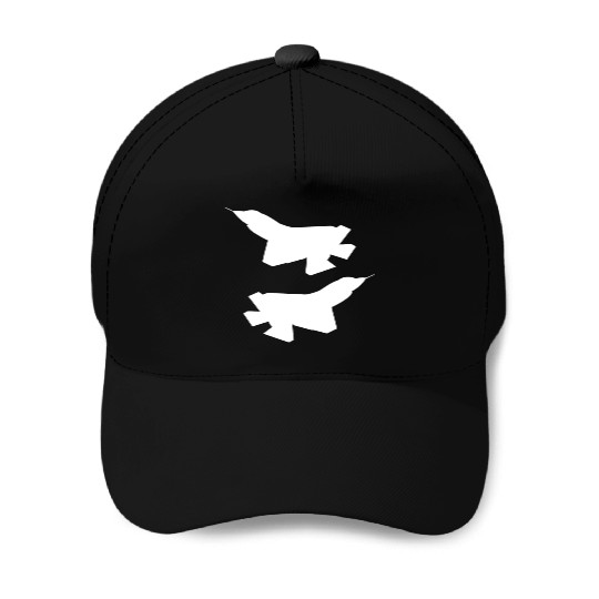 F35 silhouette Baseball Caps