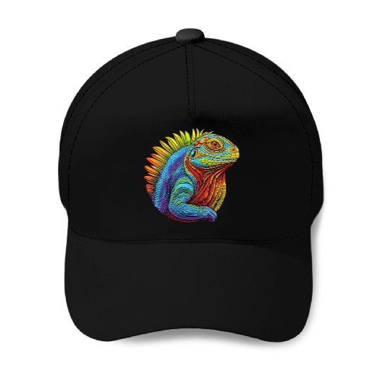 Luminous Lizard Baseball Caps