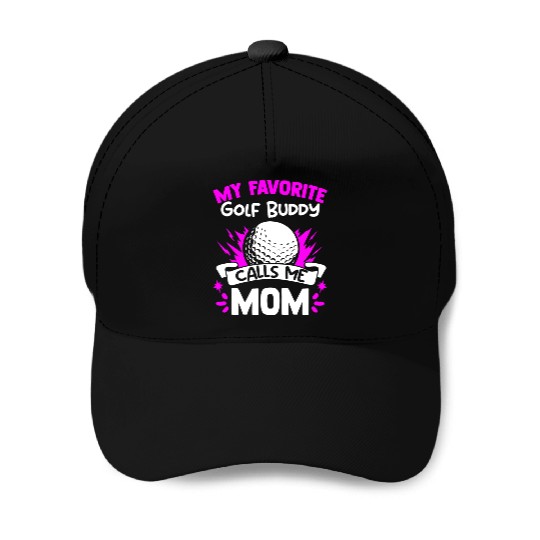 Golfer Mom Funny Golfing Sports Game Humor For A Baseball Caps