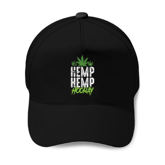 Hemp Hemp Hooray Pot Lover Baseball Caps
