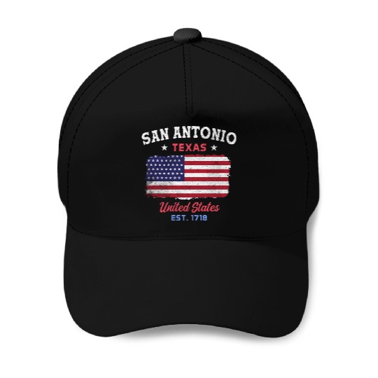 San Antonio Texas est 1718 Design for proud San Baseball Caps