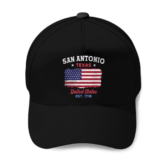 San Antonio Texas est 1718 Design for proud San Baseball Caps