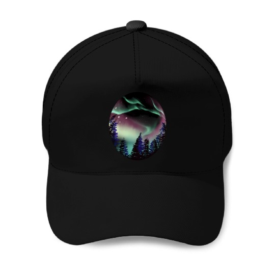 Northern Lights Aurora Borealis For Or Baseball Caps