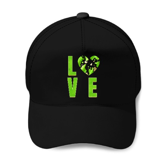 I Love My Planet I Love The Earth Day Baseball Caps