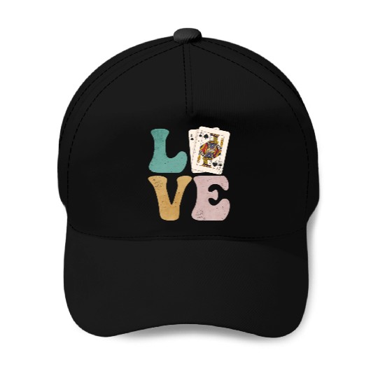 Blackjack Gambling Cards Baseball Caps