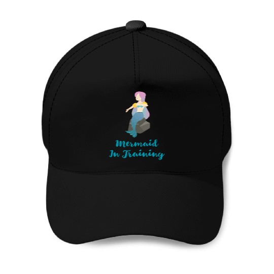 Mermaid in Training Funny Water Wings Swimming Baseball Caps